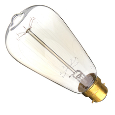 Giá bán 2PCS 110V 40W Vintage Antique Edison Style Carbon Filamnet Clear Cage-B22 Glass Bulb (Intl)