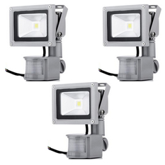 Giá bán Bộ 3 đèn pha LED cảm ứng chống trộm Rinos RNPA610 -10w