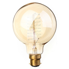 Giá bán 110V 40W Vintage Antique Edison Style Carbon Filamnet Clear G95-B22 Glass Bulb (Intl)