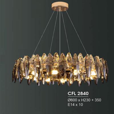 Đèn chùm pha lê trang trí mẫu mới siêu đẹp HFCFL-2840