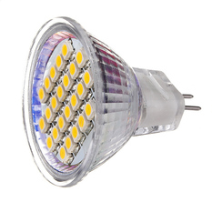 Giá bán MR11 24 LED 3528 SMDEnergy Saving Spotlight Spot Light Lamp Bulb 12V Warm White (Intl)