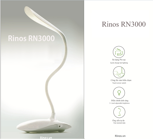 Đèn bàn cảm ứng chống cận Rinos RN3000